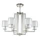 Подвесная люстра Crystal Lux Nicolas SP-PL6 Nickel/White