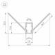Профиль угловой Arlight внешний ARH-Decore-S6-EXT-2000 Anod 034973, изображение 2