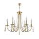 Подвесная люстра Crystal Lux Victoria SP6 Gold/Amber, изображение 2