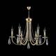 Подвесная люстра Crystal Lux Victoria SP6 Gold/Amber, изображение 3