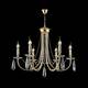 Подвесная люстра Crystal Lux Victoria SP6 Gold/Amber, изображение 4