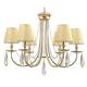 Подвесная люстра Crystal Lux Victoria SP6 Gold/Amber, изображение 5