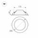 Встраиваемый светодиодный светильник Arlight IM-Cyclone-R200-20W Warm3000 023216(2), изображение 4