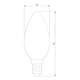 Лампа светодиодная филаментная Elektrostandard BLE1409 E14 9W 3300K прозрачная a049062, изображение 2