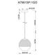 Подвесной светильник Arte Lamp Jupiter Gold A7961SP-1GO, изображение 3