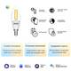 Лампа светодиодная диммируемая филаментная Gauss Smart Home Filament E14 4,5W 2000-6500K прозрачная 1250112, изображение 10