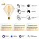 Лампа светодиодная диммируемая филаментная Gauss Smart Home Filament Diamond E27 7W 2500K золотистая 1350112, изображение 10