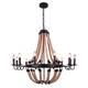 Подвесная люстра Arte Lamp Marsiglia A8956LM-12BK
