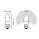 Лампа светодиодная Gauss E27 10W 4100K матовая 30220, изображение 2