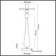 Основа для настольной лампы Odeon Light Standing Tower 4889/1T, изображение 2