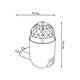 Настенный светильник Gauss с фиксированной проекцией диско DIY0041, изображение 2