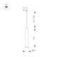 Трековый светодиодный светильник Arlight LGD-Pipe-Track-Hang-2TR-R50-9W Warm3000 037433, изображение 2
