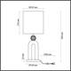Настольная лампа Odeon Light Exclusive Bagel 5410/1T, изображение 2