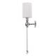Бра Crystal Lux Mirabella AP1 Chrome/White