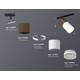 Комплект трекового светильника Ambrella light Track System XT (A2537, C7404, A2070, C7401, N7160) XT7401062, изображение 2