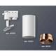 Комплект трекового светильника Ambrella light Track System XT6322065 SWH/PPG белый песок/золото розовое полированное (A2520, C6322, N6135), изображение 3