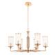 Подвесная люстра Crystal Lux Gloria SP6 Brass