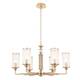 Подвесная люстра Crystal Lux Gloria SP6 Brass, изображение 4
