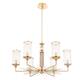 Подвесная люстра Crystal Lux Gloria SP6 Brass, изображение 5
