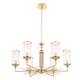Подвесная люстра Crystal Lux Gloria SP6 Brass, изображение 6
