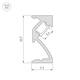 Профиль Arlight SL-Bevel-W21-2000 Anod Black 043688, изображение 2