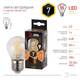 Лампа светодиодная Эра E27 7W 2700K F-LED P45-7W-827-E27 Б0027948, изображение 3