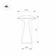 Уличная настольная лампа Arlight SP-COLLADA-TAB-1.5W Warm3000-MIX (RD, 123 deg) 044361, изображение 2