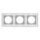 Рамка стеклянная на 3 поста Arlight FRM-GLARE-GC-3-WH 043838, изображение 3