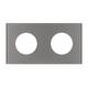 Рамка стеклянная на 2 поста Arlight FRM-GLARE-GC-2-GR 043837, изображение 2