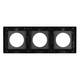 Рамка стеклянная на 3 поста Arlight FRM-GLARE-GC-3-BK 043839, изображение 2