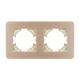 Рамка на 2 поста алюминиевая Arlight FRM-AKIRY-AL-2-GD 049726, изображение 3