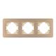 Рамка на 3 поста алюминиевая Arlight FRM-AKIRY-AL-3-GD 049730, изображение 3