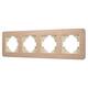 Рамка на 4 поста алюминиевая Arlight FRM-AKIRY-AL-4-GD 049733