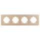 Рамка на 4 поста алюминиевая Arlight FRM-AKIRY-AL-4-GD 049733, изображение 2
