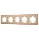 Рамка на 5 постов алюминиевая Arlight FRM-AKIRY-AL-5-GD 049736