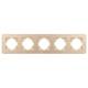 Рамка на 5 постов алюминиевая Arlight FRM-AKIRY-AL-5-GD 049736, изображение 2