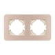Рамка на 2 поста алюминиевая Arlight FRM-AKIRY-SFAL-2-GD 049739, изображение 2