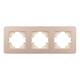 Рамка на 3 поста алюминиевая Arlight FRM-AKIRY-SFAL-3-GD 049742, изображение 3
