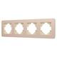 Рамка на 4 поста алюминиевая Arlight FRM-AKIRY-SFAL-4-GD 049745