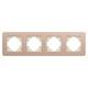 Рамка на 4 поста алюминиевая Arlight FRM-AKIRY-SFAL-4-GD 049745, изображение 2