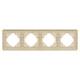 Рамка на 4 поста алюминиевая Arlight FRM-AKIRY-SFAL-4-GD 049745, изображение 3