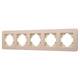 Рамка на 5 постов алюминиевая Arlight FRM-AKIRY-SFAL-5-GD 049748
