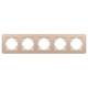 Рамка на 5 постов алюминиевая Arlight FRM-AKIRY-SFAL-5-GD 049748, изображение 2