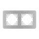 Рамка на 2 поста алюминиевая Arlight FRM-AKIRY-AL-2-SR 049724, изображение 3