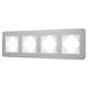 Рамка на 4 поста алюминиевая Arlight FRM-AKIRY-AL-4-SR 049731