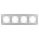Рамка на 4 поста алюминиевая Arlight FRM-AKIRY-AL-4-SR 049731, изображение 3