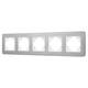 Рамка на 5 постов алюминиевая Arlight FRM-AKIRY-AL-5-SR 049734