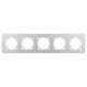 Рамка на 5 постов алюминиевая Arlight FRM-AKIRY-AL-5-SR 049734, изображение 3