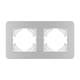Рамка на 2 поста алюминиевая Arlight FRM-AKIRY-SFAL-2-SR 049737, изображение 3