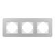 Рамка на 3 поста алюминиевая Arlight FRM-AKIRY-SFAL-3-SR 049740, изображение 3